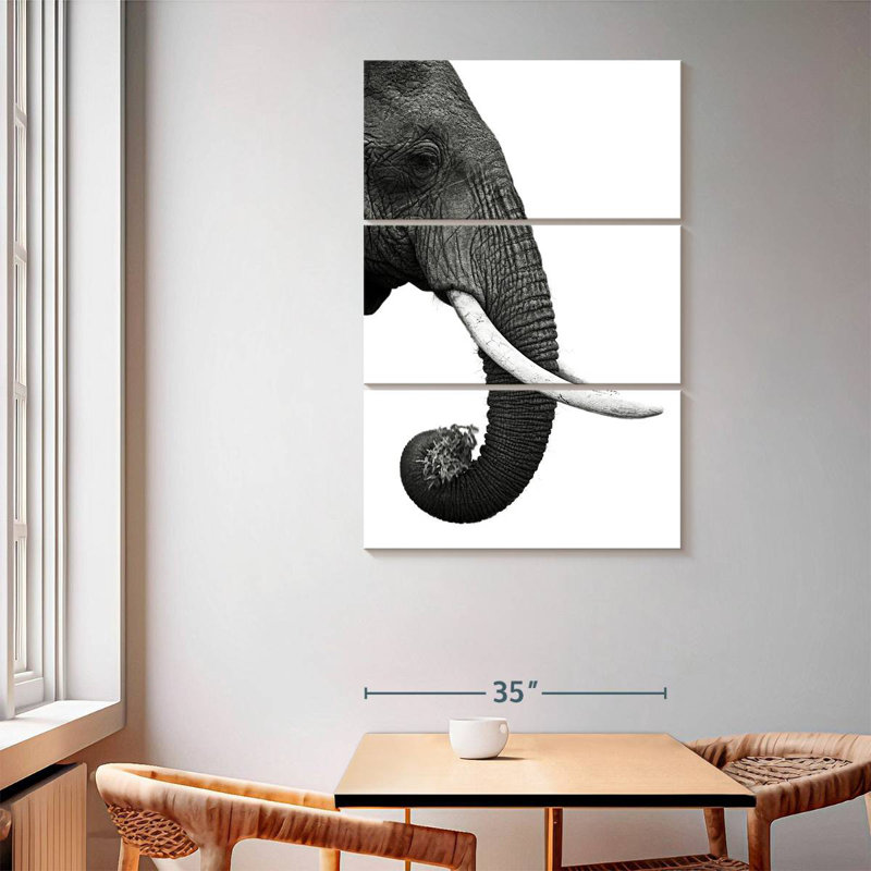 Brampt Elephant Tusk, 65" H x 42" W