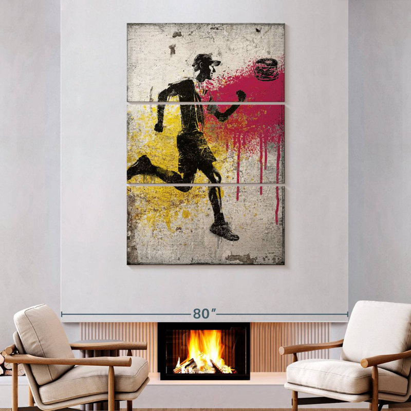 Sireci Runner Chasing Burger, 38" H x 24" W