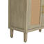 Armoire 59,84 "moderne à 4 portes avec portes décoratives en rotin