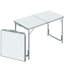 Table pliante portative 47 po - Hauteur réglable, légère, pour le garage, le pique-nique, les événements à la maison, l'utilisation du pique-nique