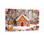 Motif de scène de Noël maison de pain d'épice d'hiver-2076980130