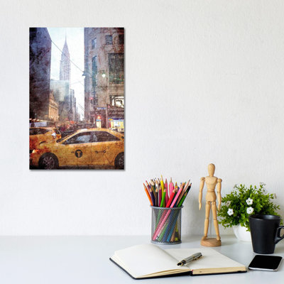 Rainy Madison Avenue by Acosta - Wrapped Canvas Print