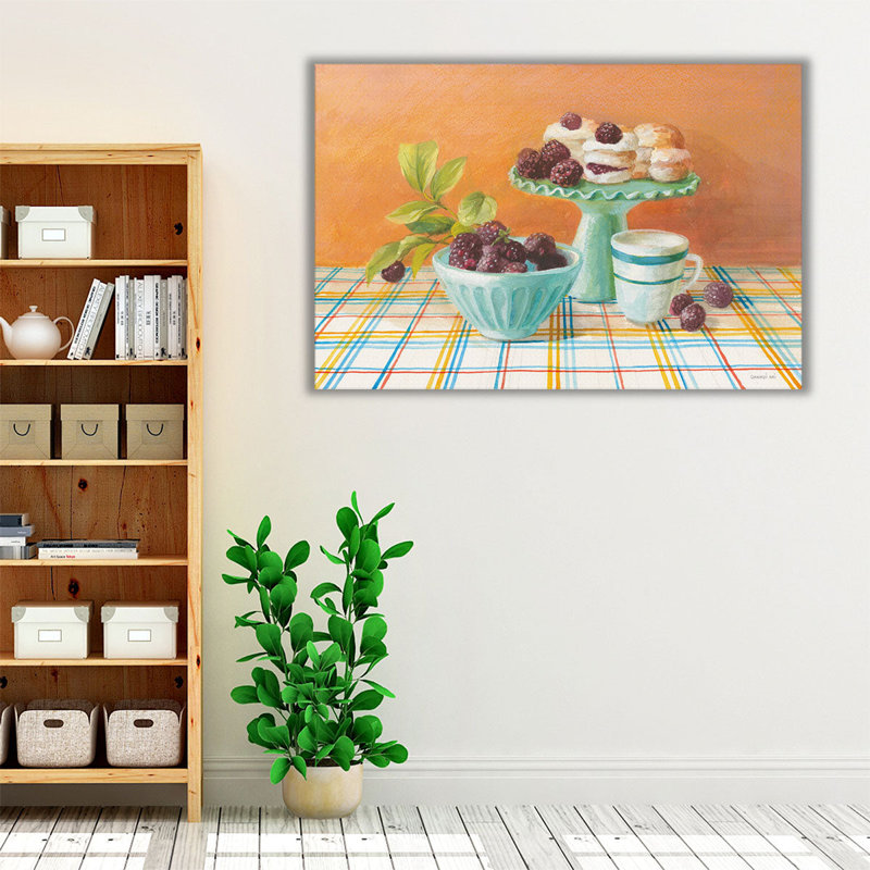 Retro Kitchen II - reproduction d'art sur toile, H 16 po x l 24 po