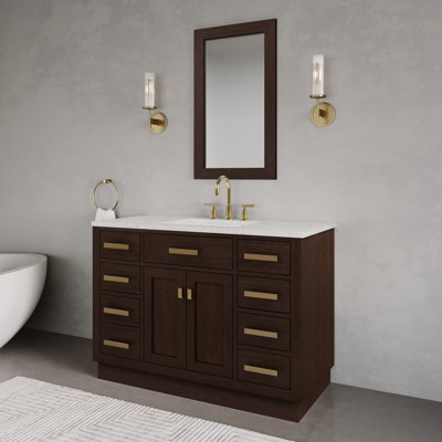 Elianna 60'' Double Bathroom Vanity with Marble Top
