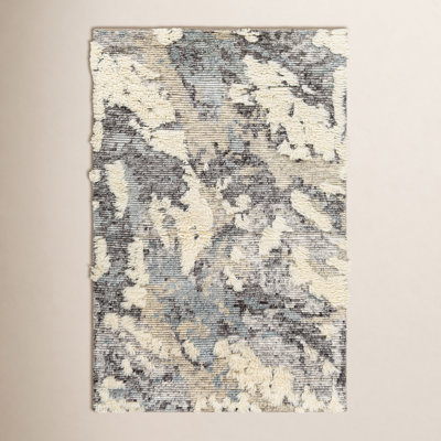 Arcus Cream Hand-Knotted Abstract Rug