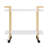 Ulery Martha Stewart Liam Mobile 2 Tier Home Office Printer Cart with Side Storage-89798302-89798306
