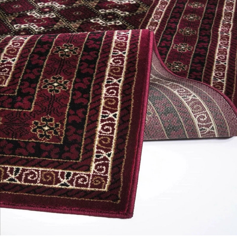 Geometric Indoor / Outdoor Area Rug, Rectangle 60 x 220 cm