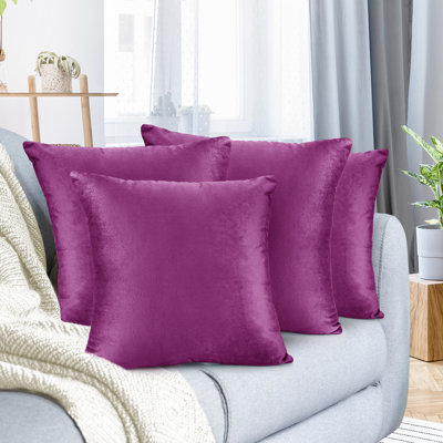 Housse de coussin en velours 
