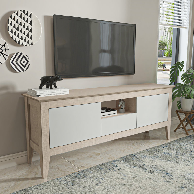 Albertha TV Stand for TVs up to 70", White
