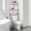 Rangement au-dessus de la toilette incliné