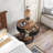 2-Tier Round End Table with Drawer-1180225851