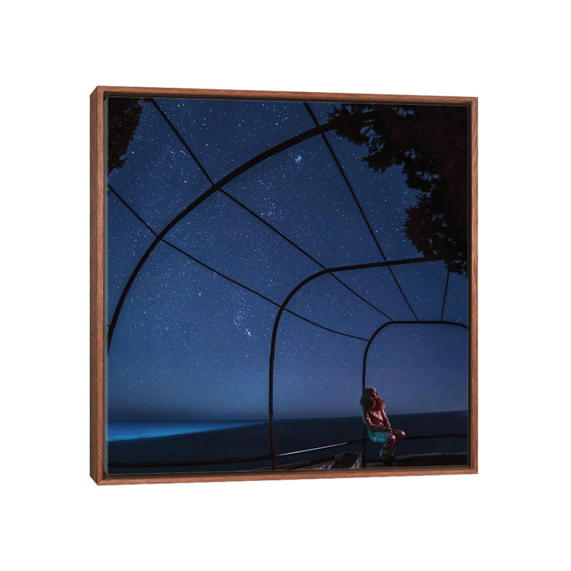 « Crimée Sky » par Hobopeeba-reproduction de photo, H 18 po x l 18 po x 1,5 po, Toile avec cadre en bois brun classique