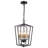 Aonesty 4-light Dimmable Geometric Lantern Chandelier with Wrought Iron Accents-206591561