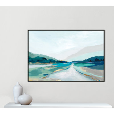 Hope Creek - Blue Version Print by Isabelle Z