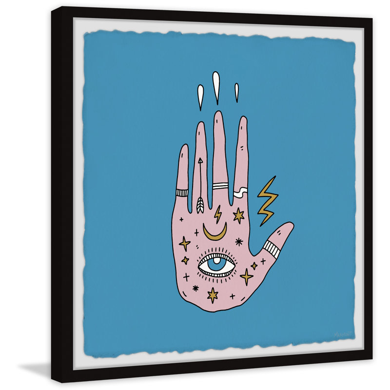 Mighty Hand - Single Picture Frame Painting, 45cm H x 45cm W x 3.81cm D