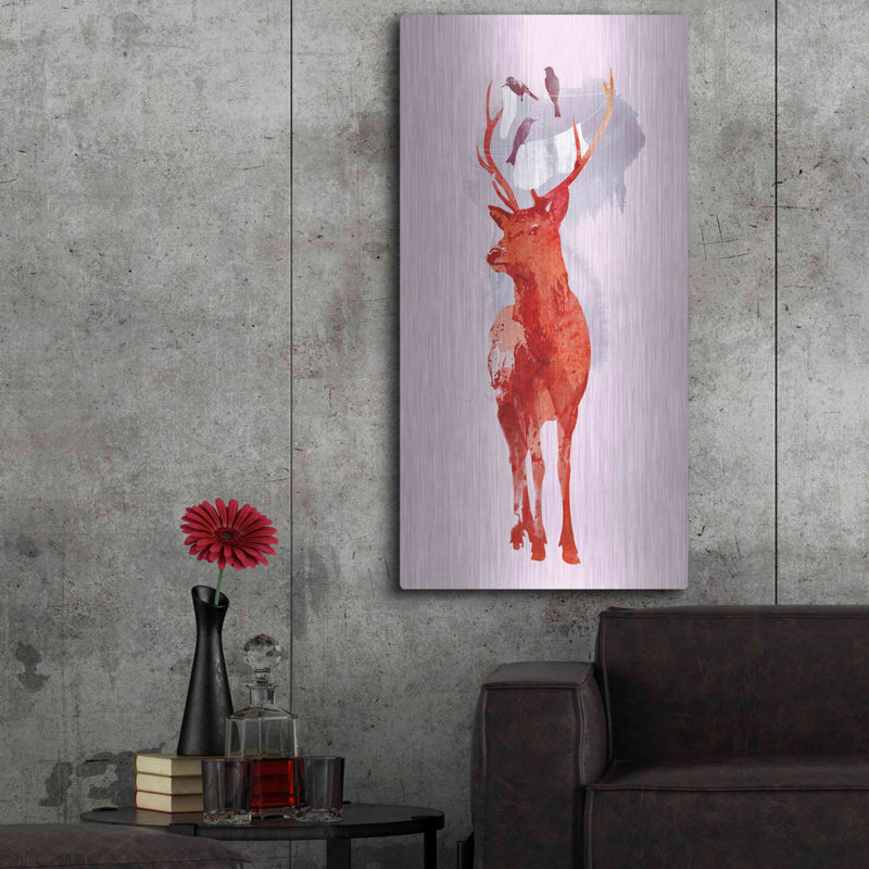 «Useless Deer» par Robert Farkas, H 48 po x l 24 po