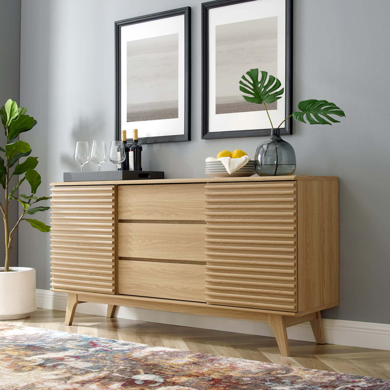 George Oliver Render 63&quot; Sideboard Buffet Table or TV Stand 