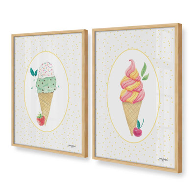 Ensemble de 2 impressions à la fraise et à la cerise