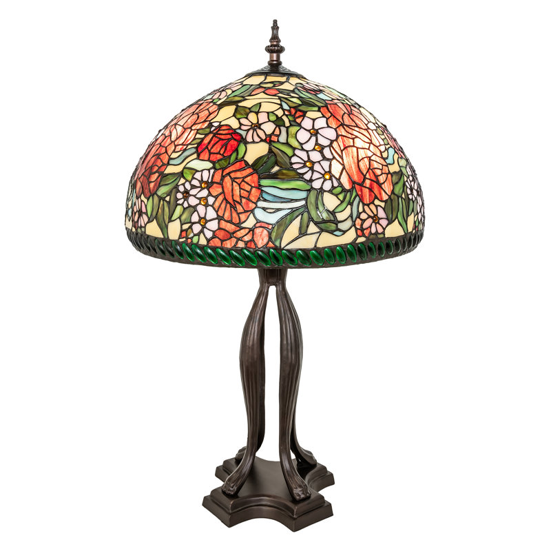 33" High Romance Rose Table Lamp