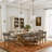 Mid-Century Modern Dining Chairs Brown Fabric Upholstered Wood Frame Kitchen Chairs-1515309340