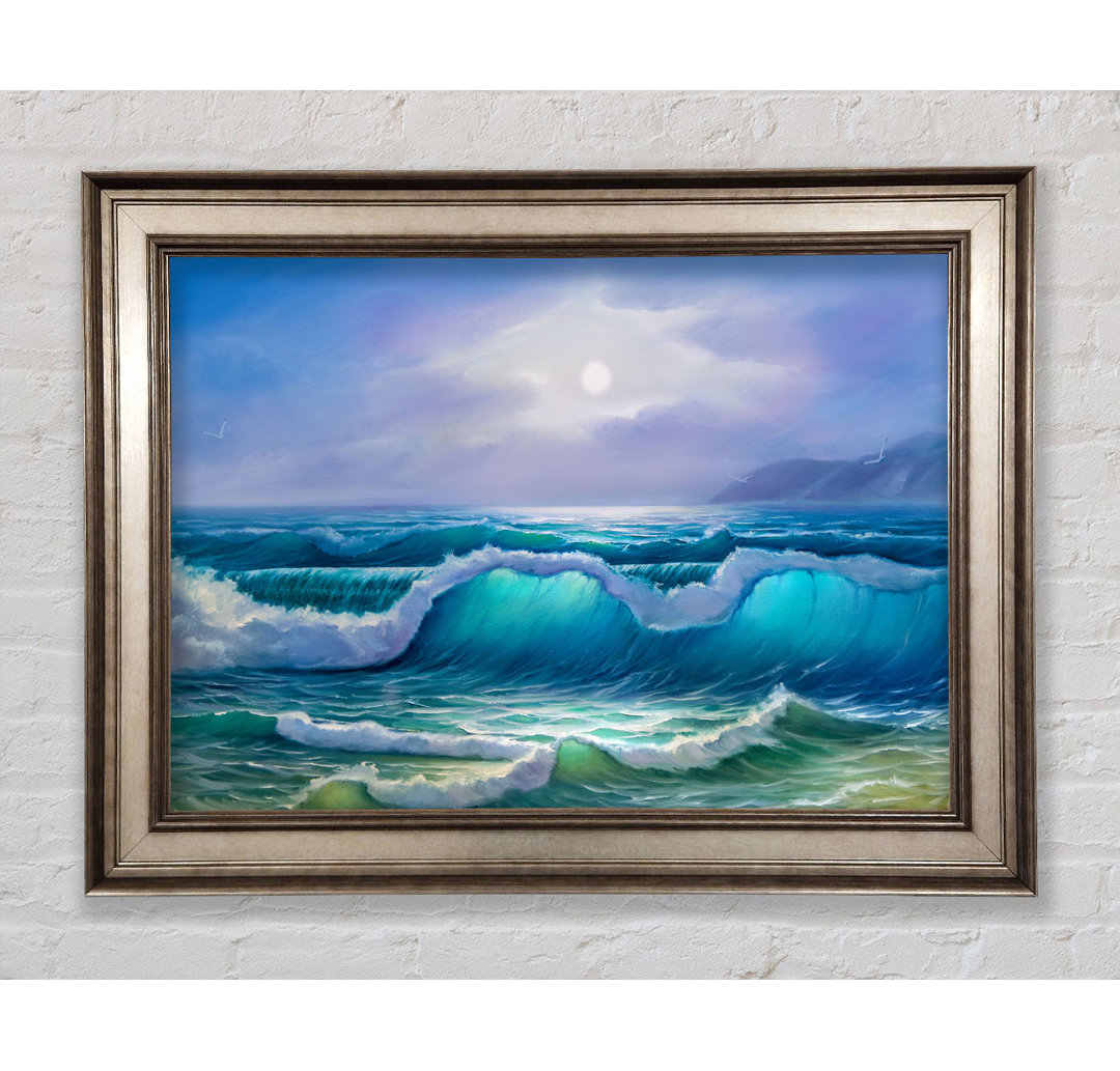 Waves Off The Coast - Einzelne Bilderrahmen Kunstdrucke