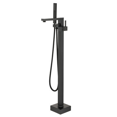 1 Handle Floor Clawfoot Tub Faucet with Diverter