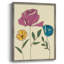 Coloured Floral II Framed Print - Solid Wood 45802-1689761007