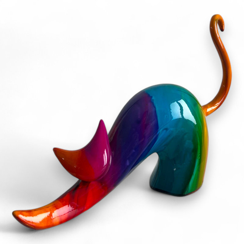 Sculpture de chat extensible