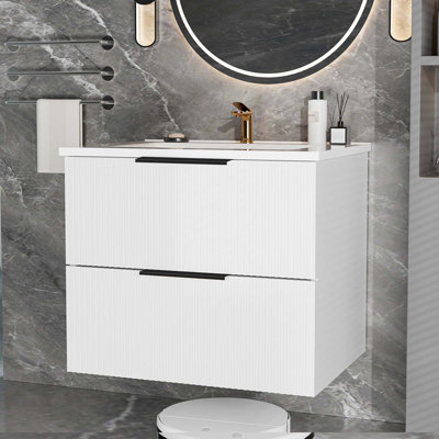 Bathroom Vanity Cabinet With Ceramic Sink