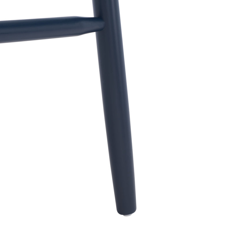 Solid Wood Counter Stool, Bar Stool (73.7cm Seat Height), Navy