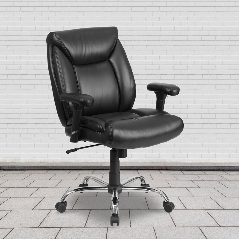 HERCULES Series Big & Tall Swivel Task Office Chair with Deep Tufted Seating and Adjustable Arms