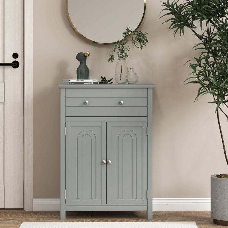 Agassi Freestanding Bathroom Cabinet, Gray