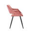 Chaise en velours Shelton avec pieds en métal-678604369