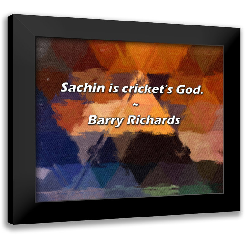 Citation de Barry Richards: Sachin est le dieu du cricket.