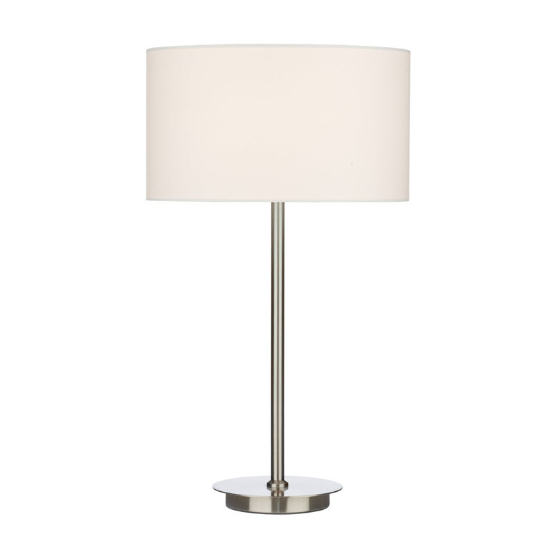 Paramus Metal Table Lamp, Satin Chrome