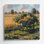 "Farm brouettes", art mural en métal beige