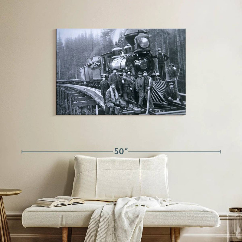 Lilie Railroad Construction Crew 1886, H 26 po x l 39 po