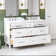 Ariel Monroe 61 Inch Double Rectangular Sink Bathroom Vanity With Pure White Quartz Countertop In White