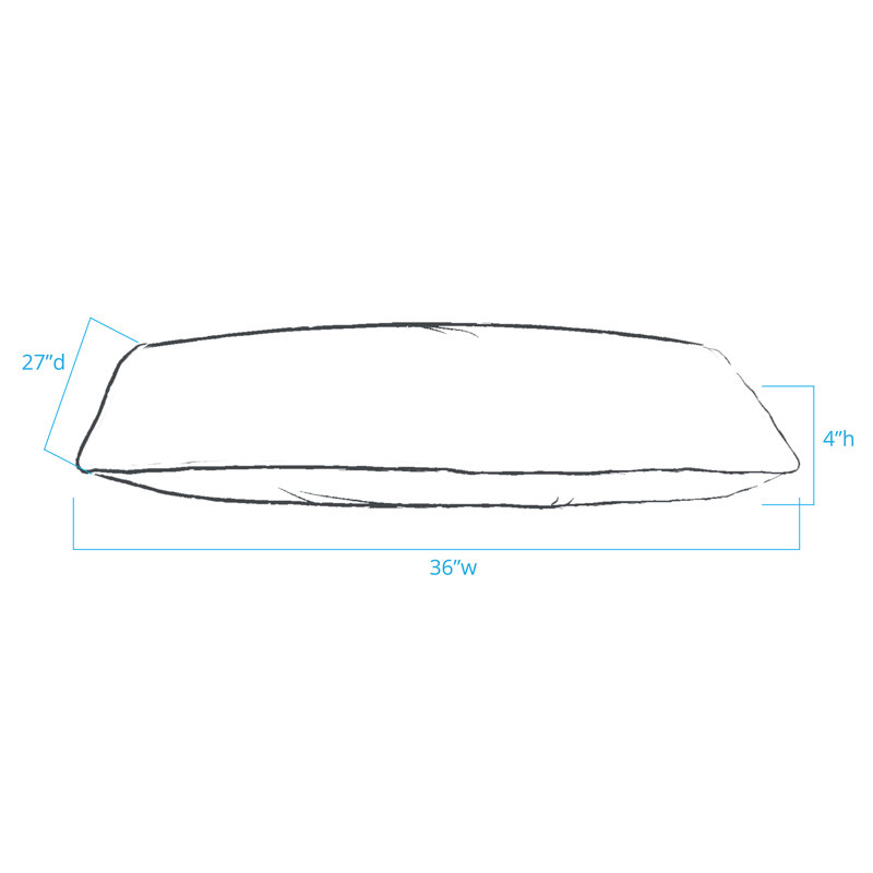Small Tan Polyester Indoor/Outdoor Dog Bed