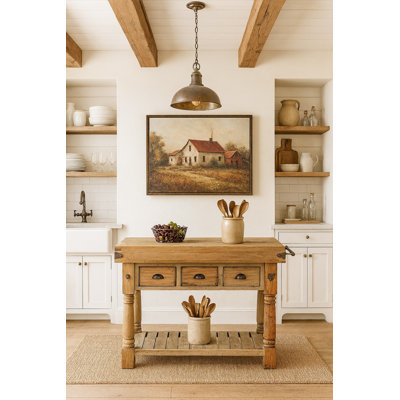 Hutchens Solid Wood Kitchen Island