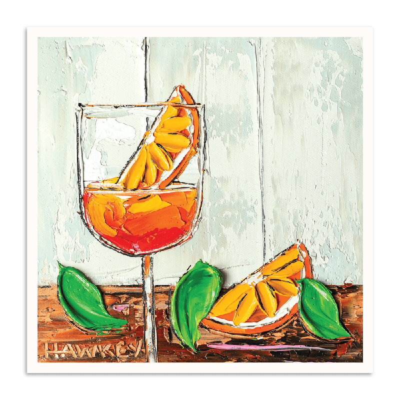 Country Spritz by Angela Hawkey - Painting, Paper, 76cm H x 76cm W