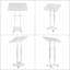 43.7'' Plastic / Acrylic Full Podium with Wheels