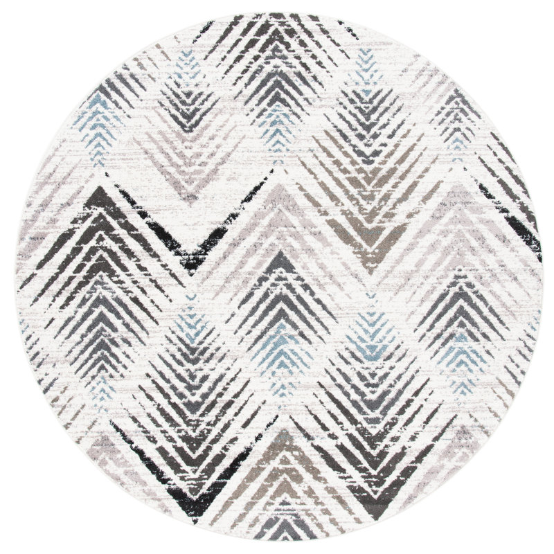 Tapis géométrique Adey Performance, Rond 6 pi 7 po