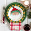 Assiette à salade ronde Old St. Nick - ensemble de 4