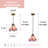 Single-head Pink Flower Pendant Lighting
