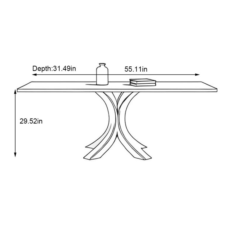 Lorain, 29.52"H x 55.11"L x 31.49"W