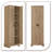 Naber Manufactured Wood Single Storage Cabinet - 2 Doors-1651669545