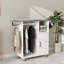 Chariot à repasser avec planche à repasser roulante, armoire à repasser polyvalente avec roues, solution de repassage compacte pour la salle de lavage, la chambre à coucher, le vestiaire