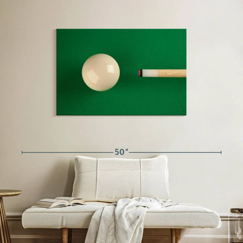 Billard américain, H 26 po x l 39 po