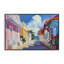 «Coastal Colors Town Architecture», estampe numérique, design par Franklyn Gregory-366094174-366094173